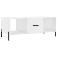 vidaXL Couchtisch Hochglanz-Weiß 102x50x40 cm...