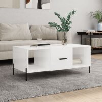 vidaXL Couchtisch Hochglanz-Weiß 102x50x40 cm...