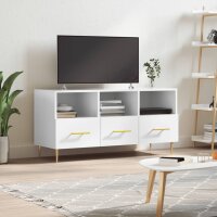 vidaXL TV-Schrank Hochglanz-Wei&szlig; 102x36x50 cm Holzwerkstoff