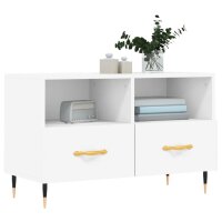 vidaXL TV-Schrank Wei&szlig; 80x36x50 cm Holzwerkstoff