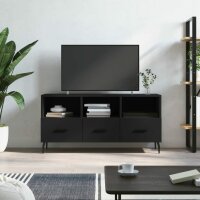 vidaXL TV-Schrank Schwarz 102x36x50 cm Holzwerkstoff