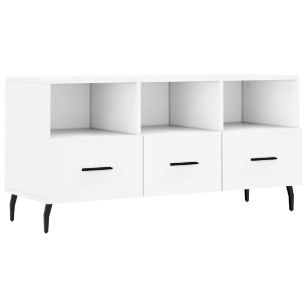 vidaXL TV-Schrank Wei&szlig; 102x36x50 cm Holzwerkstoff