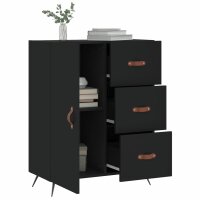 vidaXL Sideboard Schwarz 69,5x34x90 cm Holzwerkstoff