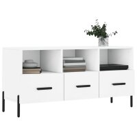 vidaXL TV-Schrank Wei&szlig; 102x36x50 cm Holzwerkstoff