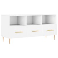 vidaXL TV-Schrank Wei&szlig; 102x36x50 cm Holzwerkstoff