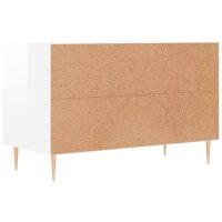 vidaXL TV-Schrank Hochglanz-Wei&szlig; 80x36x50 cm Holzwerkstoff