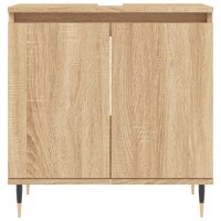 vidaXL Badschrank Sonoma-Eiche 58x33x60 cm Holzwerkstoff