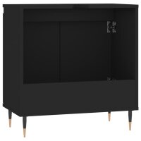 vidaXL Badschrank Schwarz 58x33x60 cm Holzwerkstoff