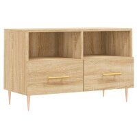 vidaXL TV-Schrank Sonoma-Eiche 80x36x50 cm Holzwerkstoff