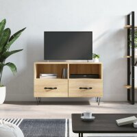 vidaXL TV-Schrank Sonoma-Eiche 80x36x50 cm Holzwerkstoff