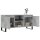 vidaXL TV-Schrank Betongrau 104x35x50 cm Holzwerkstoff