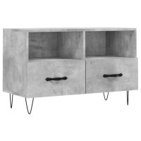 vidaXL TV-Schrank Betongrau 80x36x50 cm Holzwerkstoff