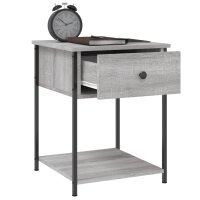 vidaXL Nachttisch Grau Sonoma 44x45x58 cm Holzwerkstoff