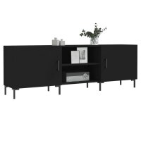 vidaXL TV-Schrank Schwarz 150x30x50 cm Holzwerkstoff