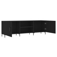 vidaXL TV-Schrank Schwarz 150x30x50 cm Holzwerkstoff