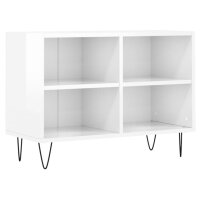 vidaXL TV-Schrank Hochglanz-Wei&szlig; 69,5x30x50 cm Holzwerkstoff