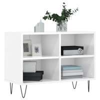 vidaXL TV-Schrank Hochglanz-Wei&szlig; 69,5x30x50 cm Holzwerkstoff