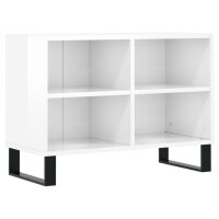 vidaXL TV-Schrank Hochglanz-Wei&szlig; 69,5x30x50 cm Holzwerkstoff