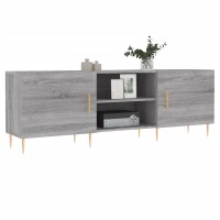 vidaXL TV-Schrank Grau Sonoma 150x30x50 cm Holzwerkstoff