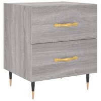 vidaXL Nachttische 2 Stk. Grau Sonoma 40x35x47,5 cm Holzwerkstoff