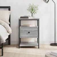 vidaXL Nachttisch Grau Sonoma-Eiche 40x42x56 cm...