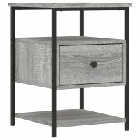 vidaXL Nachttisch Grau Sonoma-Eiche 40x42x56 cm...