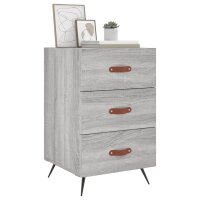 vidaXL Nachttisch Grau Sonoma 40x40x66 cm Holzwerkstoff