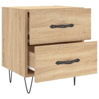 vidaXL Nachttische 2 Stk. Sonoma-Eiche 40x35x47,5 cm Holzwerkstoff