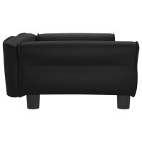 vidaXL Hundebett Schwarz 95x55x30 cm Kunstleder