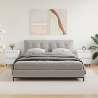 vidaXL Nachttische 2 Stk. Weiß 40x35x50 cm...