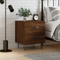 vidaXL Nachttisch Braune Eiche 40x35x47,5 cm Holzwerkstoff