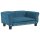 vidaXL Hundebett Blau 70x45x30 cm Samt