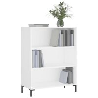 vidaXL B&uuml;cherregal Wei&szlig; 69,5x32,5x90 cm Holzwerkstoff