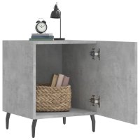 vidaXL Nachttisch Betongrau 40x40x50 cm Holzwerkstoff