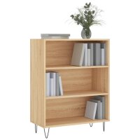 vidaXL B&uuml;cherregal Sonoma-Eiche 69,5x32,5x90 cm Holzwerkstoff