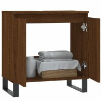 vidaXL Badschrank Braun Eichen-Optik 58x33x60 cm Holzwerkstoff