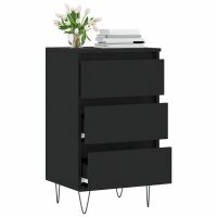 vidaXL Sideboard Schwarz 40x35x70 cm Holzwerkstoff