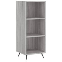 vidaXL Regalschrank Grau Sonoma 34,5x32,5x90 cm Holzwerkstoff