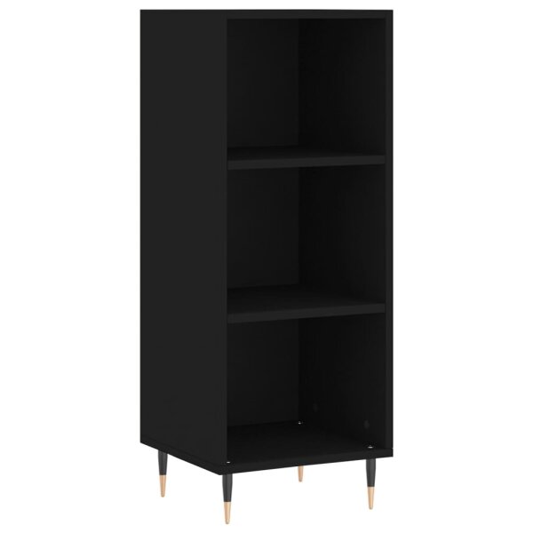 vidaXL Sideboard Schwarz 34,5x32,5x90 cm Holzwerkstoff