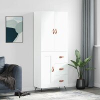 vidaXL Highboard Wei&szlig; 69,5x34x180 cm Holzwerkstoff