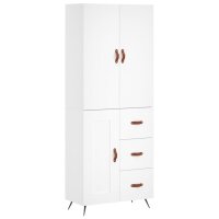 vidaXL Highboard Wei&szlig; 69,5x34x180 cm Holzwerkstoff