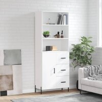 vidaXL Highboard Wei&szlig; 69,5x34x180 cm Holzwerkstoff