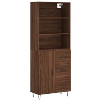 vidaXL Highboard Braun Eichen-Optik 69,5x34x180 cm...