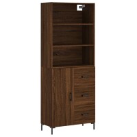 vidaXL Highboard Braun Eichen-Optik 69,5x34x180 cm...