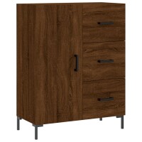 vidaXL Highboard Braun Eichen-Optik 69,5x34x180 cm Holzwerkstoff