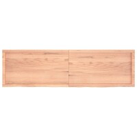 vidaXL Wandregal Hellbraun 180x50x4 cm Massivholz Eiche Behandelt