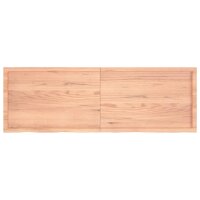 vidaXL Wandregal Hellbraun 180x60x4 cm Massivholz Eiche Behandelt