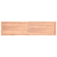 vidaXL Wandregal Hellbraun 200x50x6 cm Massivholz Eiche Behandelt