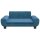 vidaXL Kindersofa Blau 70x45x33 cm Samt