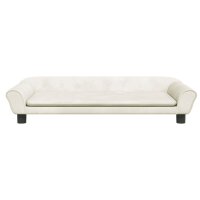 vidaXL Kindersofa Creme 100x50x26 cm Samt